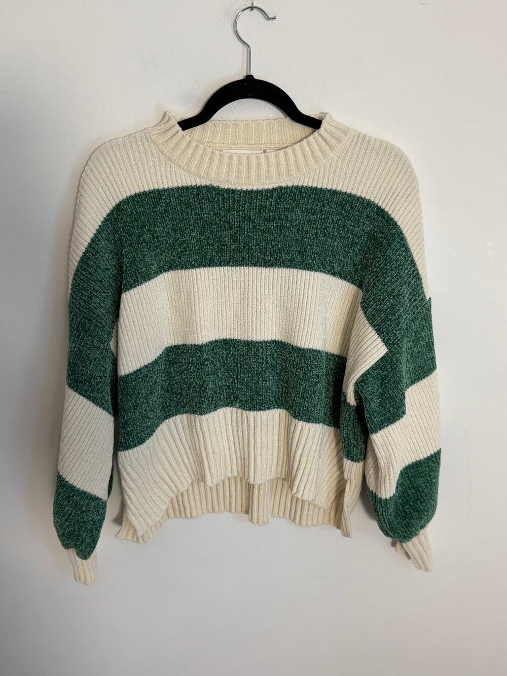 Alter'd State Green Striped sweater size medum